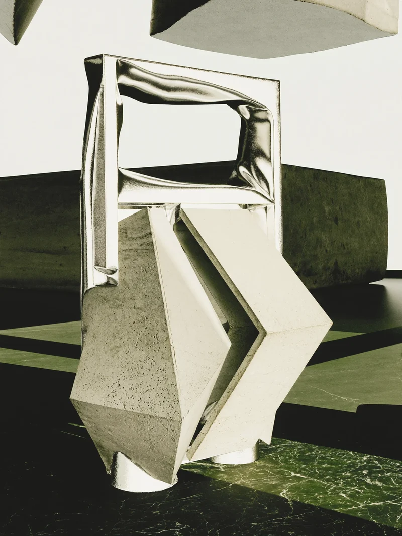 Studio illustrato di altoparlante portatile scultoreo senza marchi